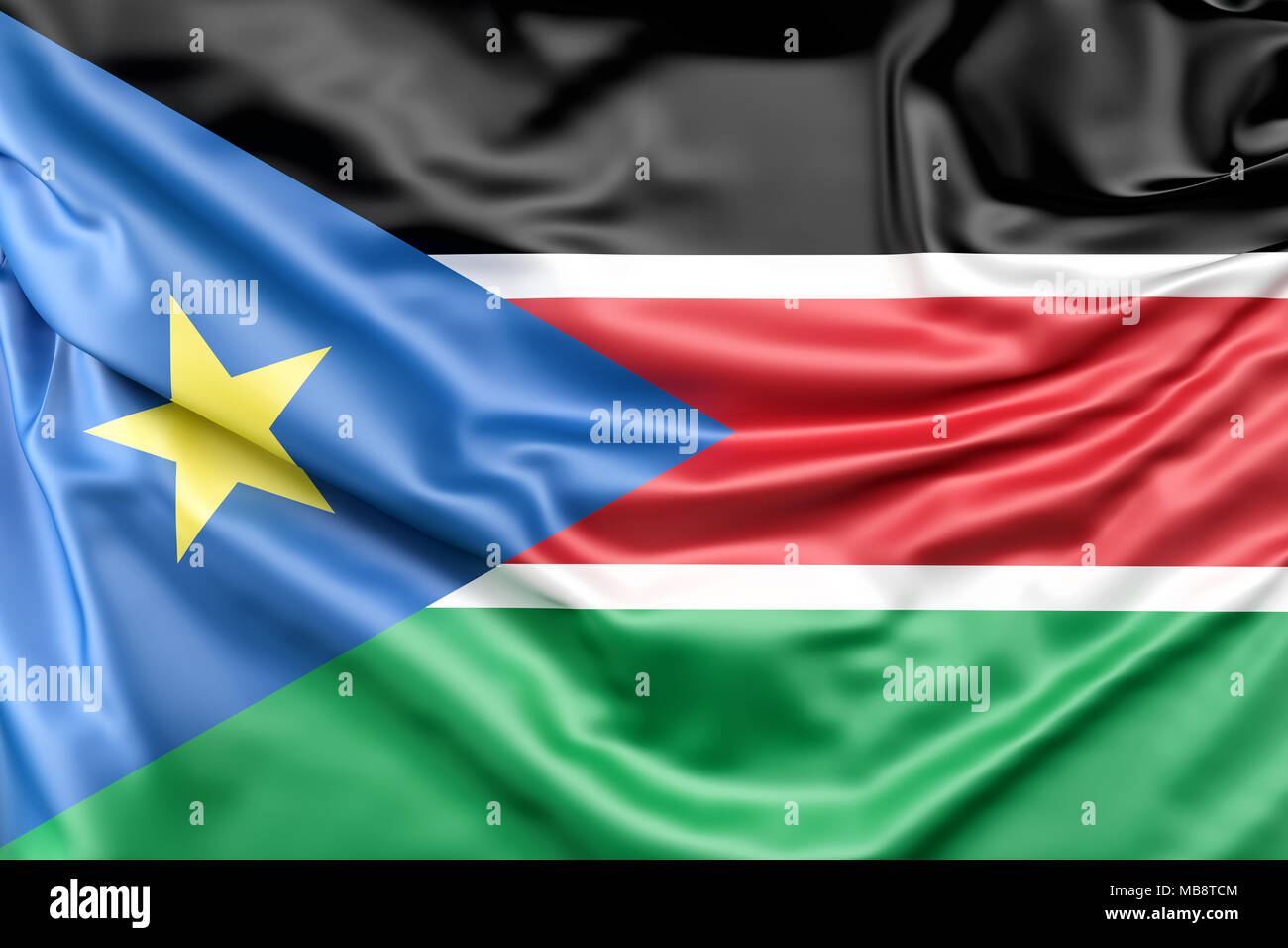 Flag Of South Sudan Stock Photo Alamy
