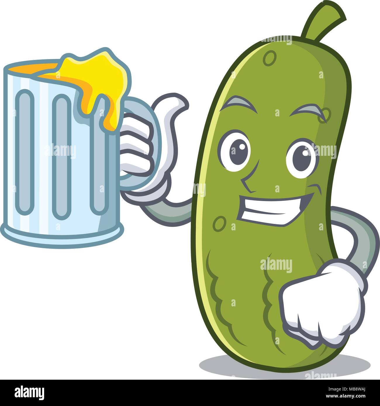 Juice pickle mascot cartoon style Stock Vector Image & Art Alamy
