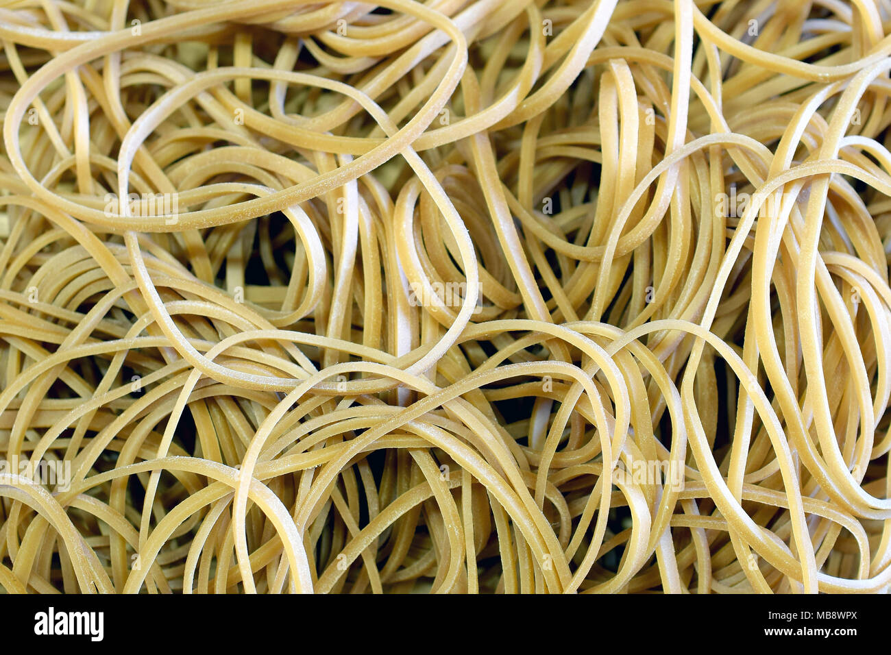 Rubber bands background Stock Photo