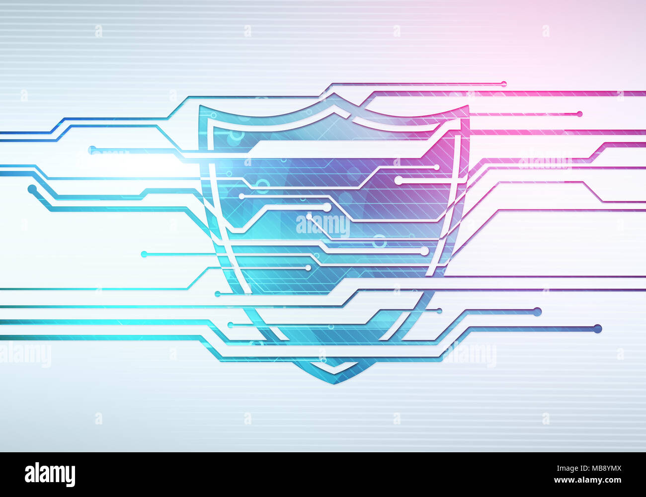 Abstract digital concept illustration of internet data security and ...