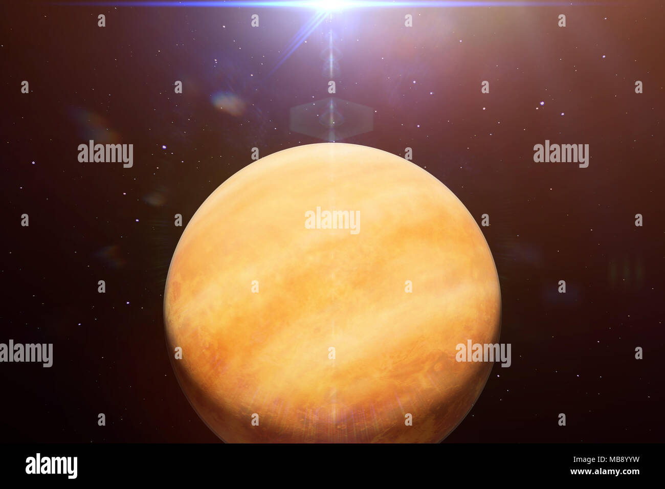 Planet Venus The Second Planet From The Sun Part Of The