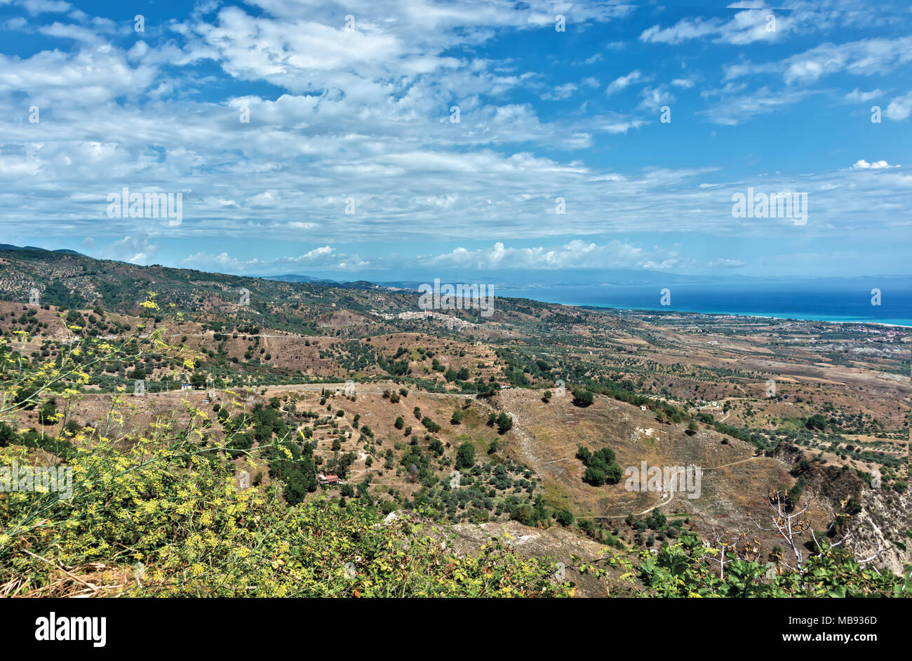 Italy Calabria Ionian landscape Stock Photo - Alamy