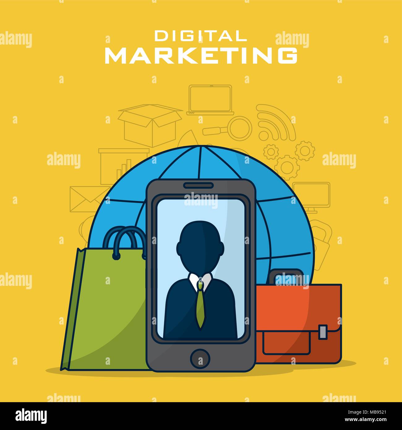 Digital marketing business Stock Vector Image & Art Alamy