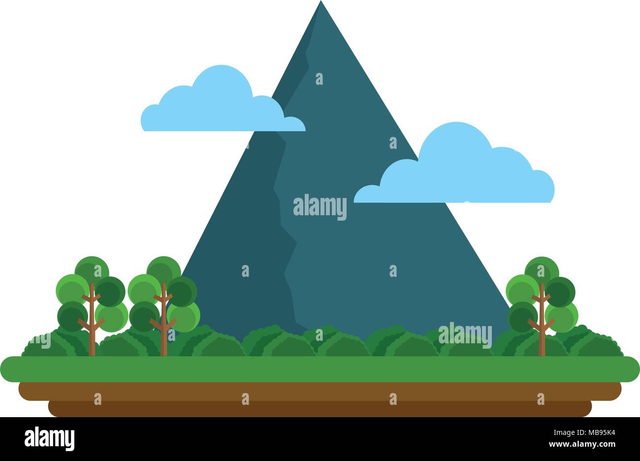 Beautiful mountains landscape isolated Stock Vector Image & Art - Alamy