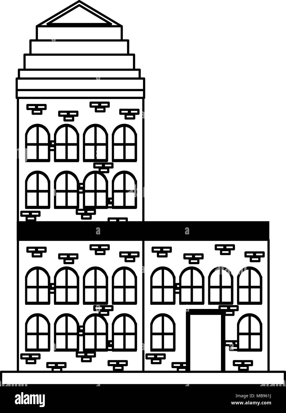 Bricks urban building Stock Vector Image & Art - Alamy