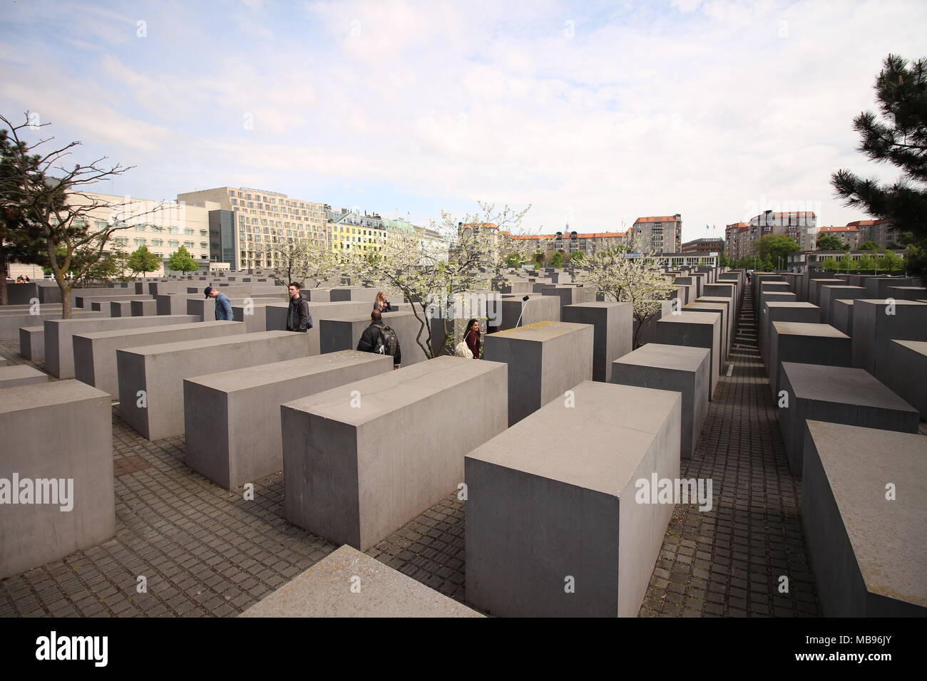 Memorial to the murdered Jews of Europe, Berlin, Germany Stock Photo