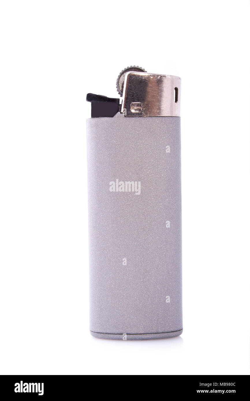 Grey lighter isolated on a white background Stock Photo