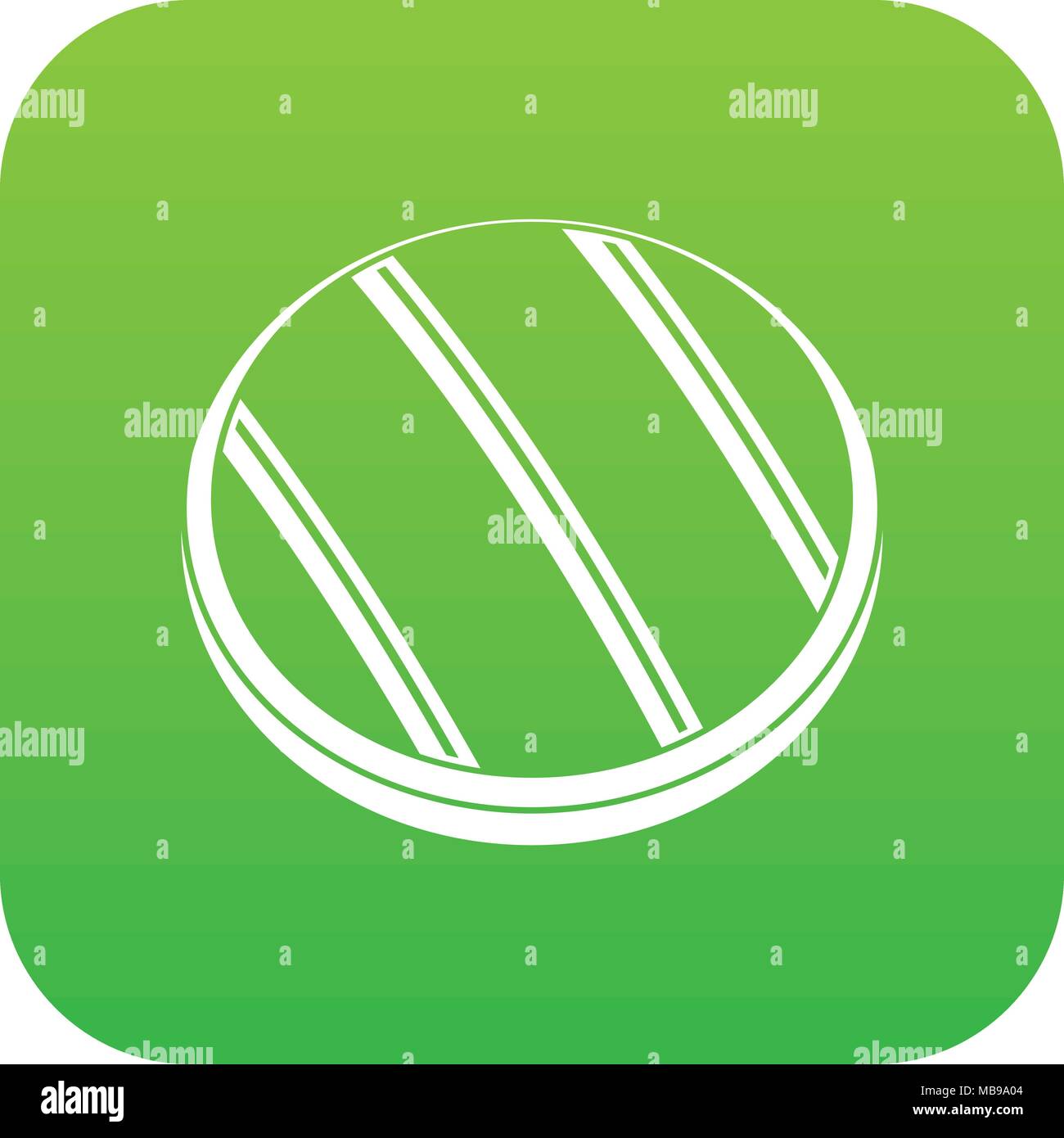 Grilled round beef steak icon digital green Stock Vector Image & Art ...