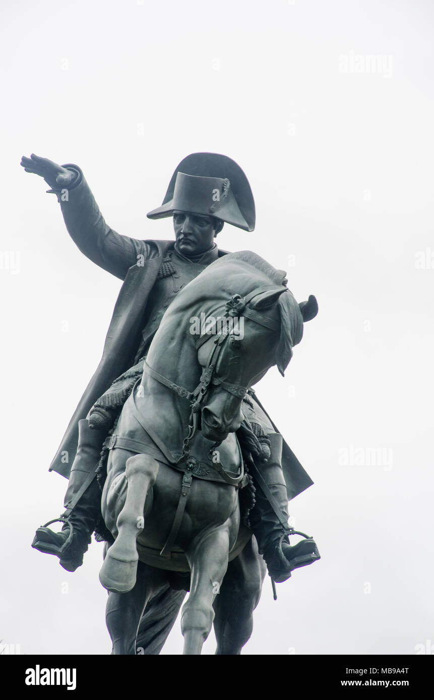 Statue of Napoleon on Horseback Stock Photo
