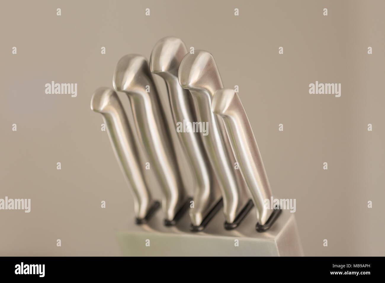 beautiful shank of the stainless knife Stock Photo Alamy