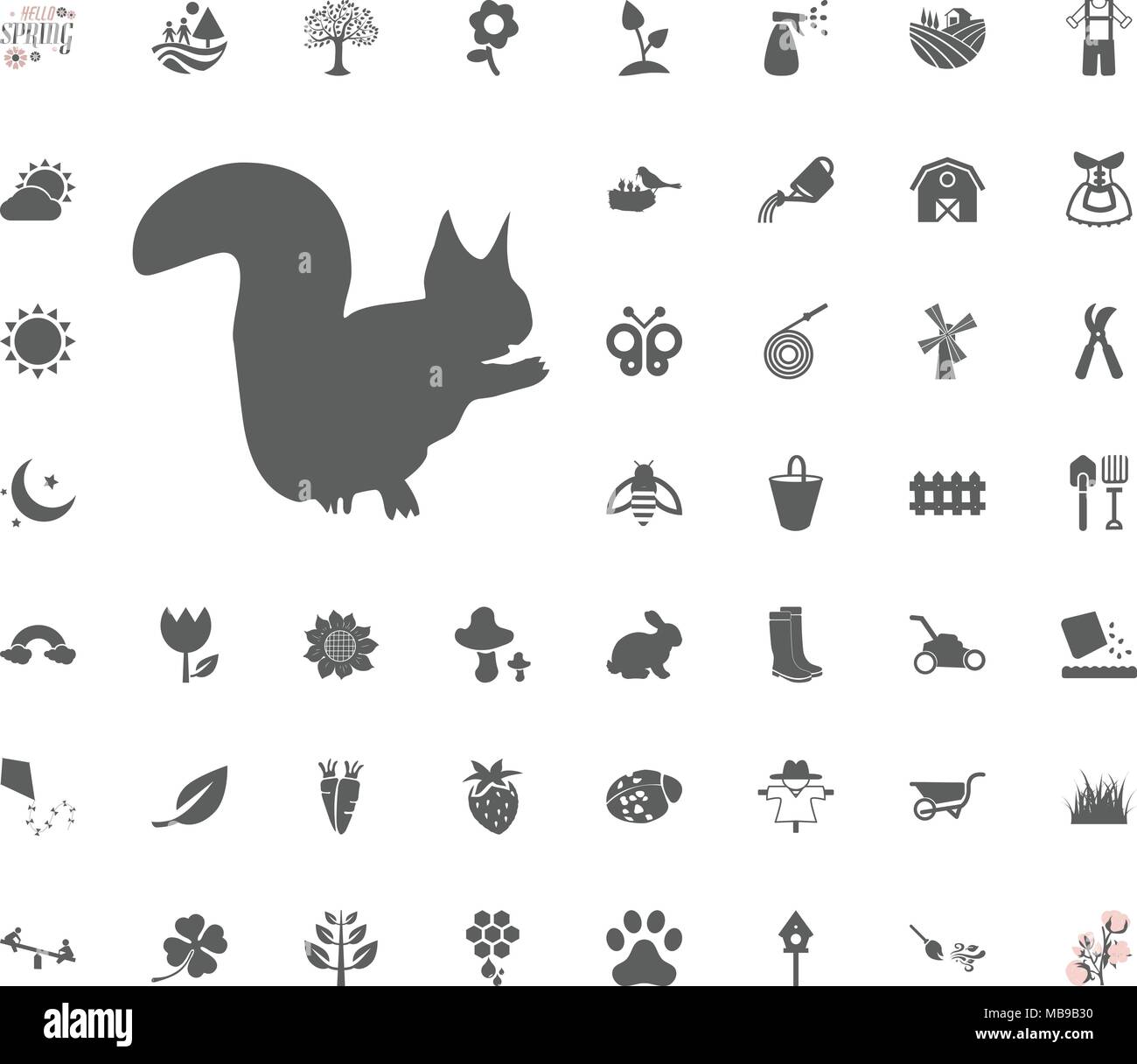 Squirrel point Stock Vector Images - Alamy