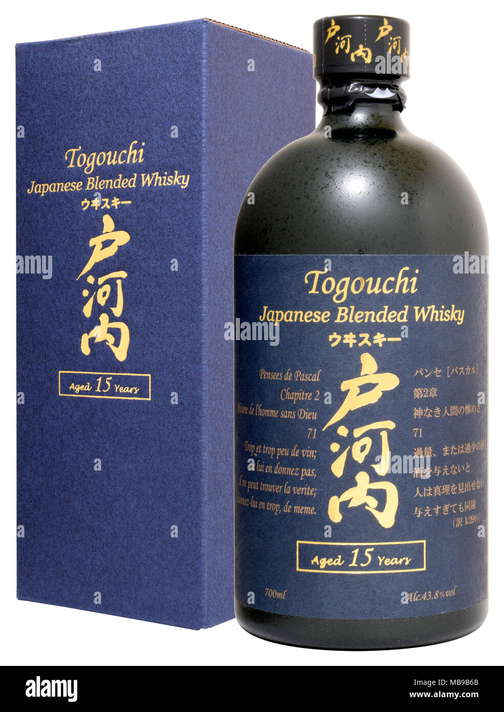 https://c8.alamy.com/comp/MB9B6B/japanese-whisky-togouchi-blended-15-yo-70cl-438-MB9B6B.jpg