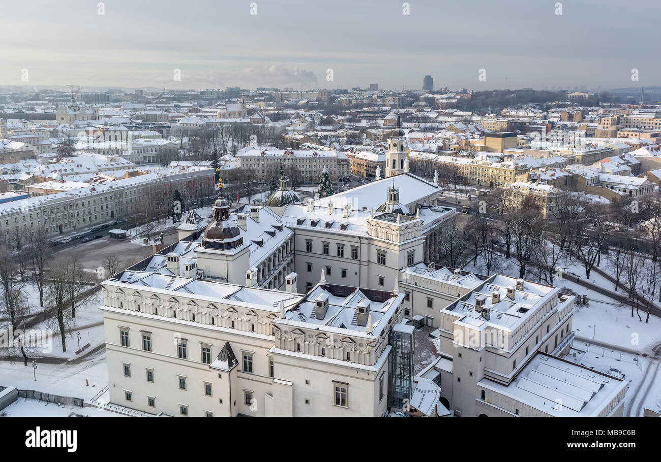 Vilnius old town cityscape Stock Photo Alamy