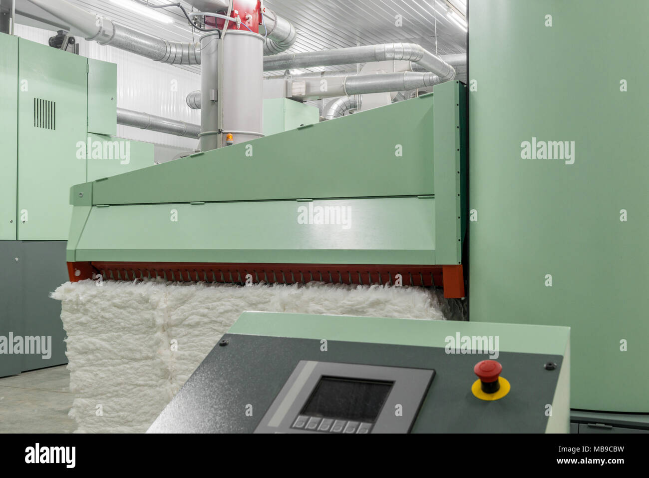 carding machine in spinning workshop. equipment and technologies at the ...