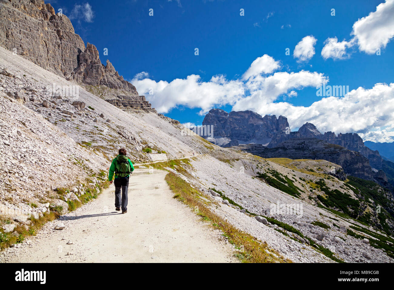 Backpacking in italian dolomites hi-res stock photography and images ...