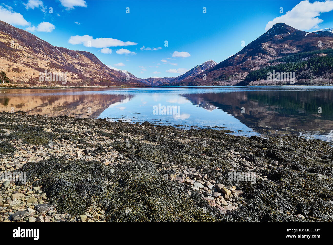 Scotland Loch Leven Glencoe Stock Photo Alamy
