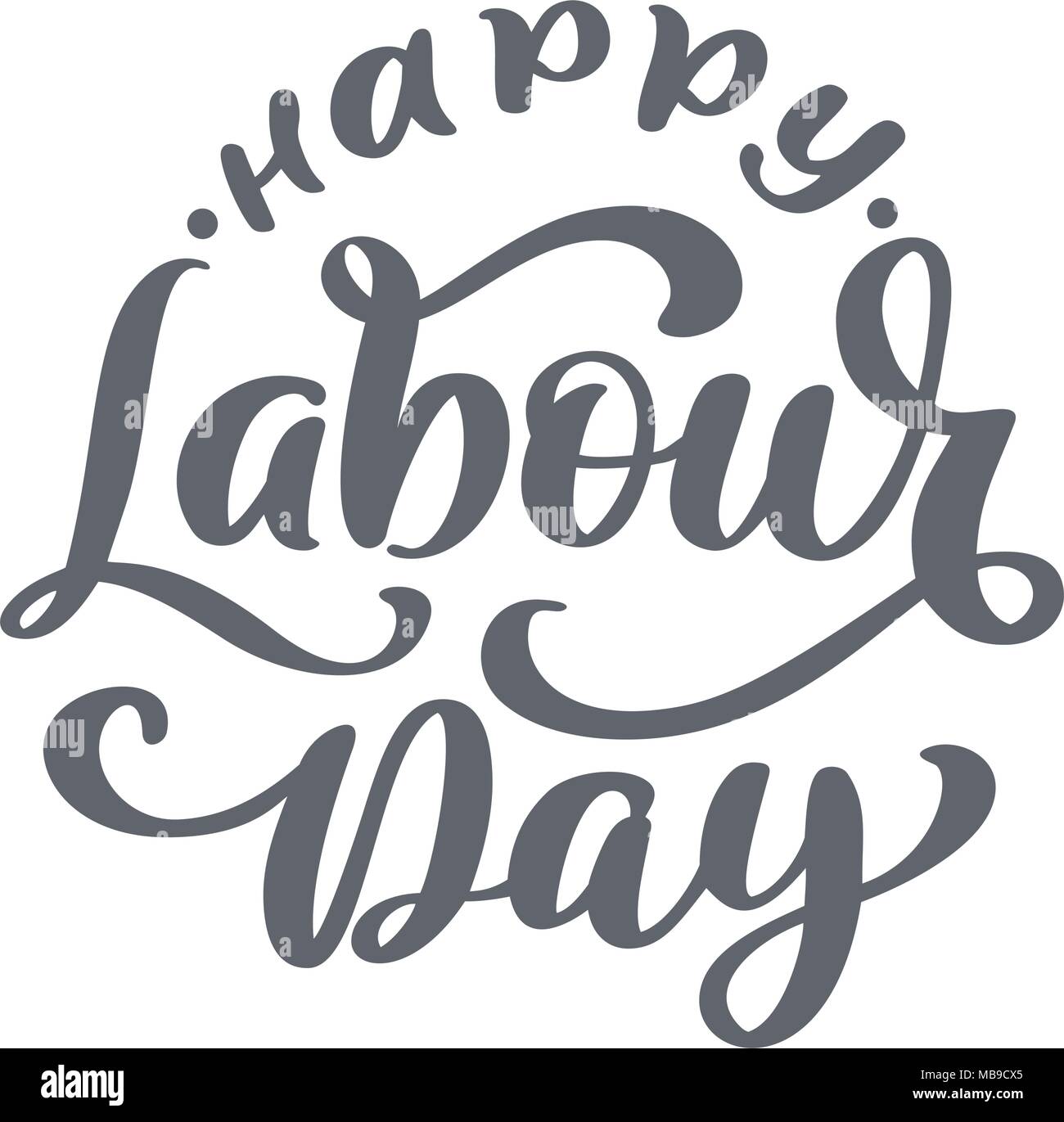 Happy 1st may lettering vector background. Labour Day logo concept with