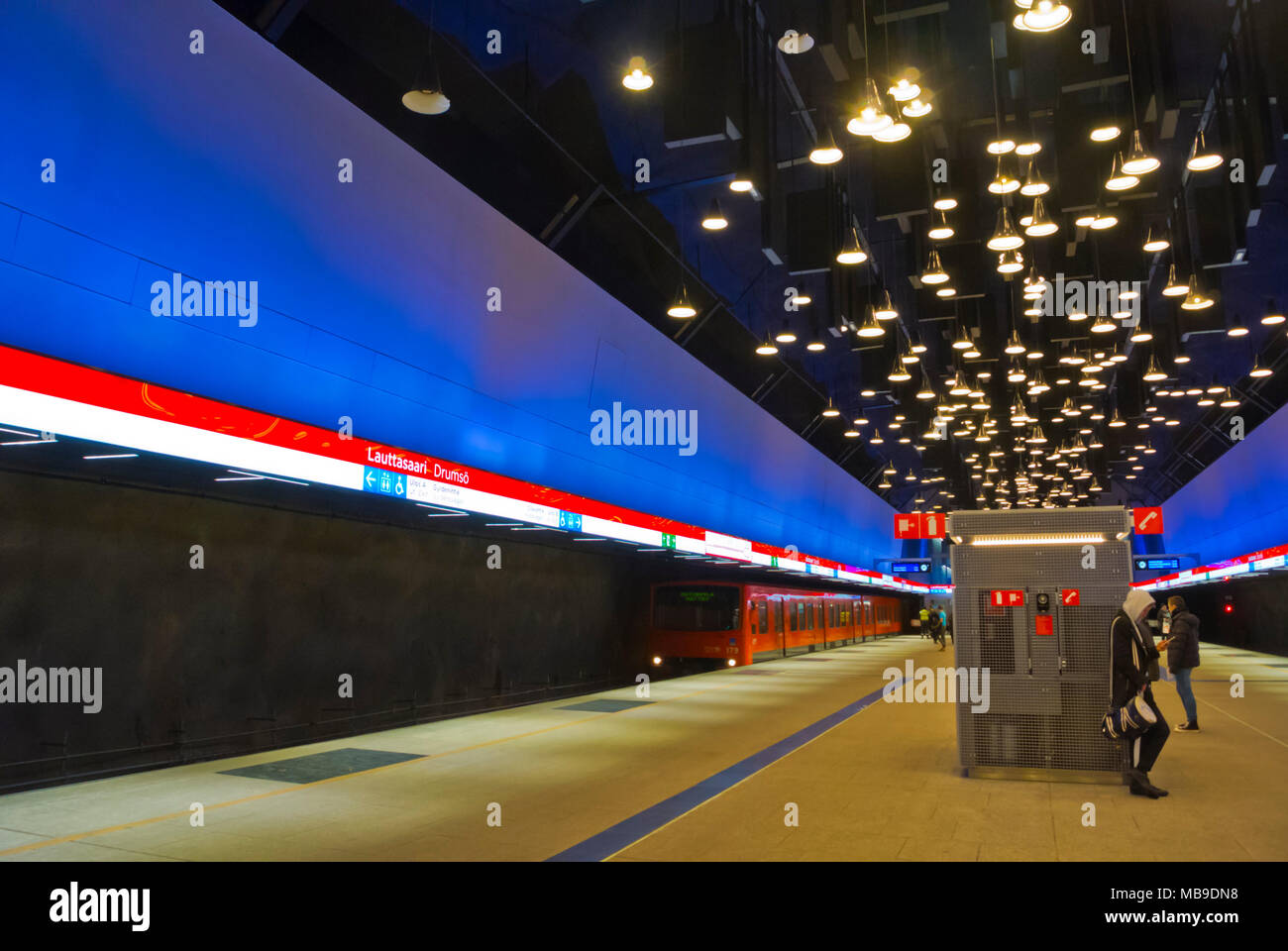 Lauttasaaren metroasema, Lauttasaari metro station, Helsinki, Finland Stock  Photo - Alamy