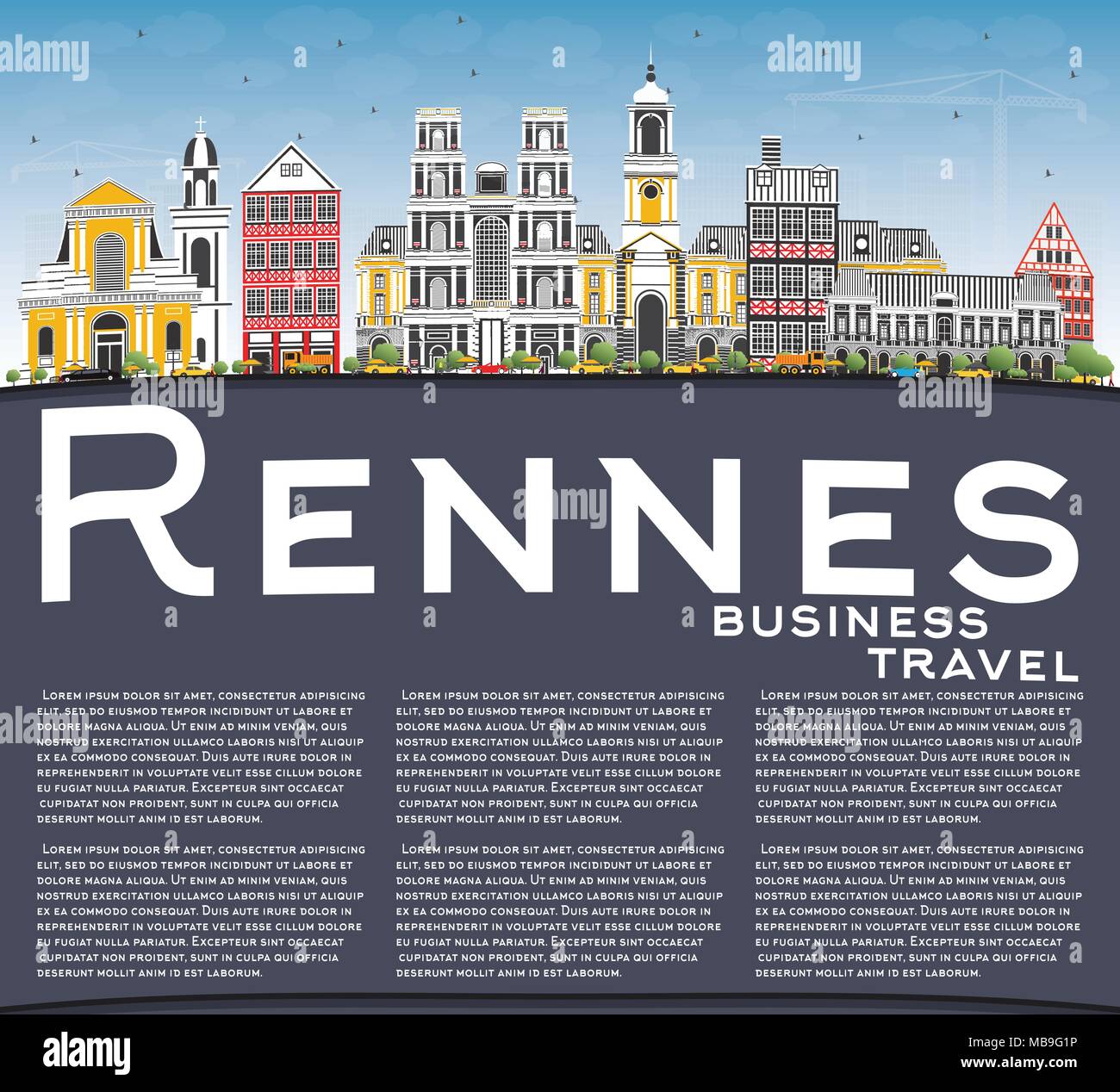 Downtown rennes Stock Vector Images - Alamy
