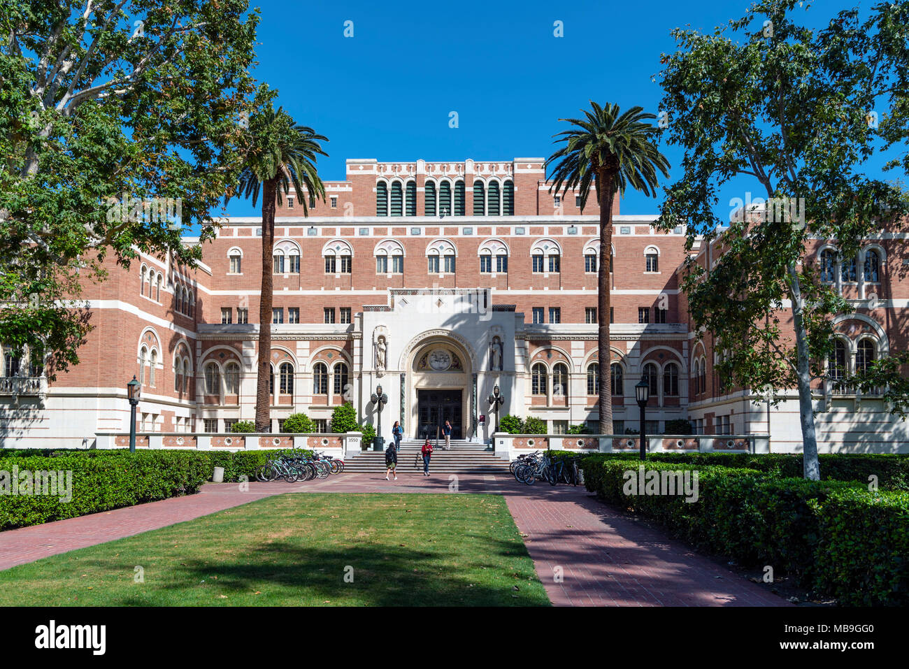 Doheny Library, University of Southern California, Los Angeles Stock Photo
