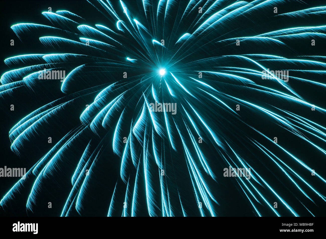 Spectacular Fireworks Display Stock Photo