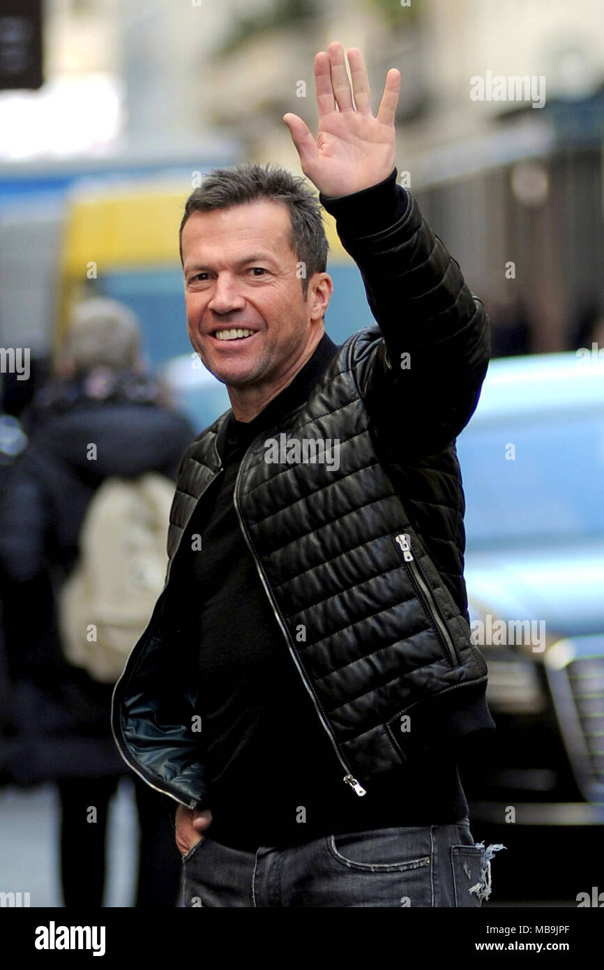 Lothar Matthäus going for lunch with a friend at Il Salumaio di Montenapoleone, a restaurant in the centre of Milan, Italy. Featuring: Lothar Matthäus, Lothar Matthaus Where: Milan, Lombardy, Italy When: 09 Mar 2018 Credit: IPA/WENN.com **Only available for publication in UK, USA, Germany, Austria, Switzerland** Stock Photo