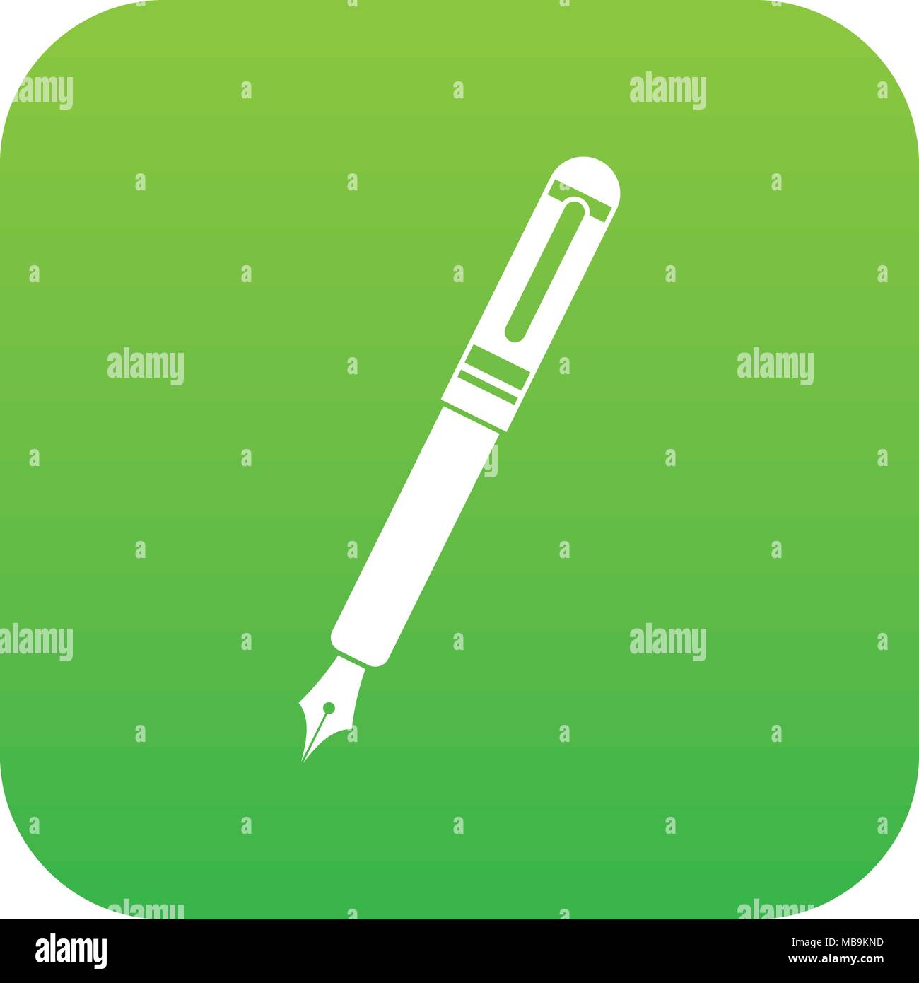 Black fountain pen icon digital green Stock Vector Image & Art - Alamy