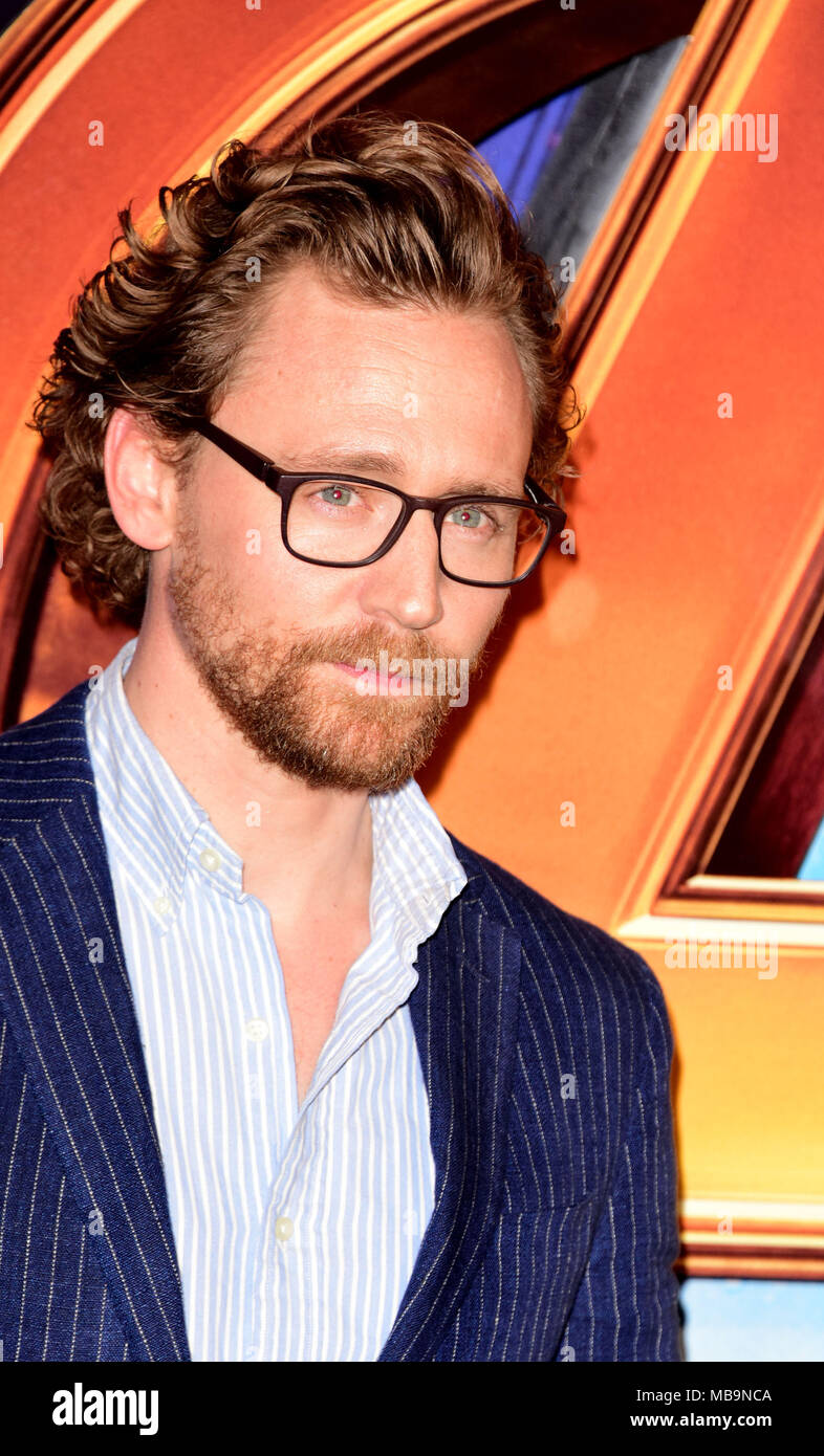 London, UK. 8th April, 2018. Tom Hiddleston attending The UK Fan Event AVENGERS Infinity  at Television Studios White City London  on Sunday 8th April  2018 Credit: Peter Phillips/Alamy Live News Stock Photo