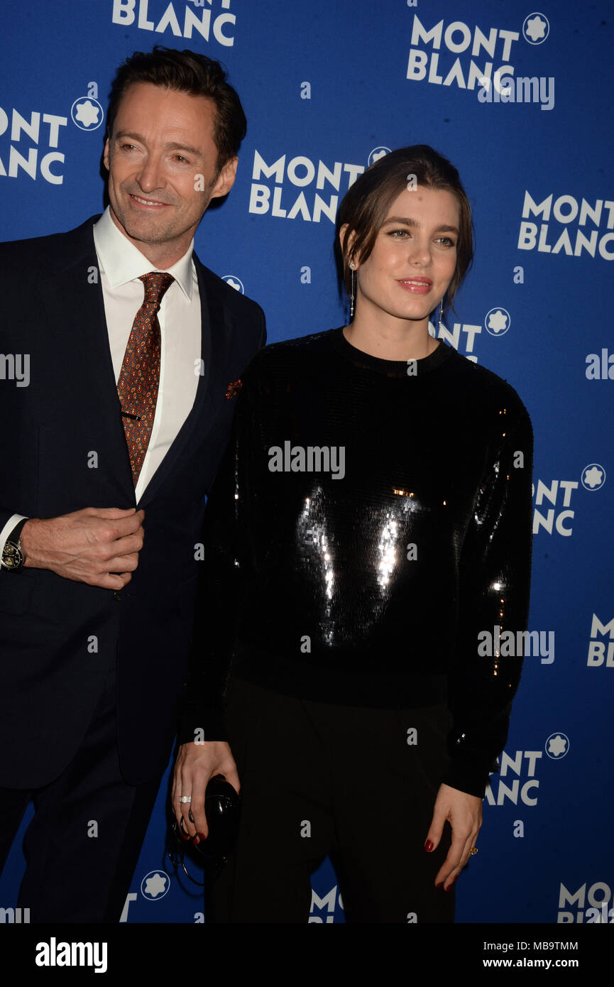 NEW YORK, NY - APRIL 04: Hugh Jackman, Charlotte Casiraghi attends