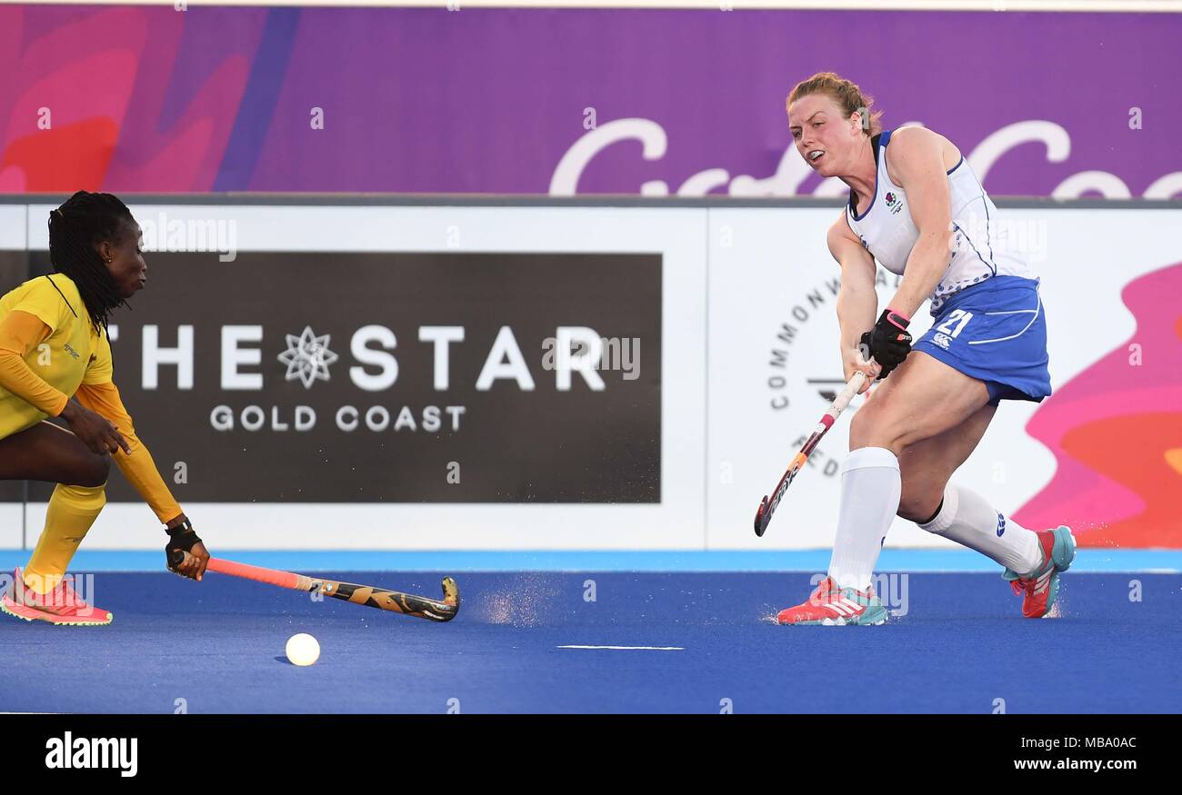 Queensland, Australia. 9th April, 2018. Alison Howie (SCO). Scotland v Ghana. Womens hockey. XXI Commonwealth games.Gold Coast hockey centre. Gold Coast 2018. Queensland. Australia. 09/04/2018. Credit: Sport In Pictures/Alamy Live News Stock Photo