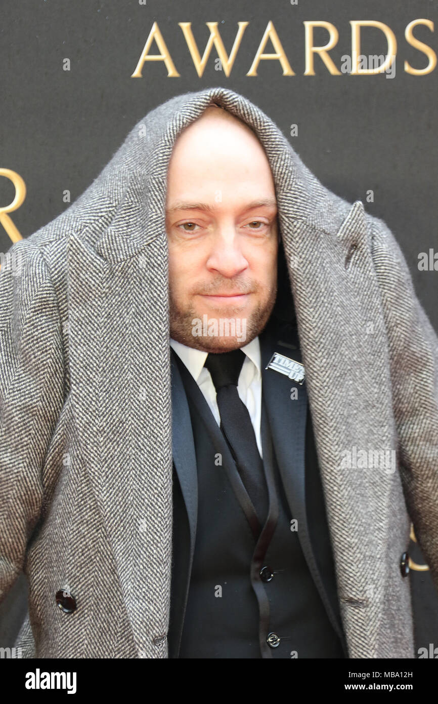 London UK. 8th April, 2018. Derren Brown, The Olivier Awards, The Royal Albert Hall, London UK, 08 April 2018, Photo by Richard Goldschmidt Credit: Rich Gold/Alamy Live News Stock Photo