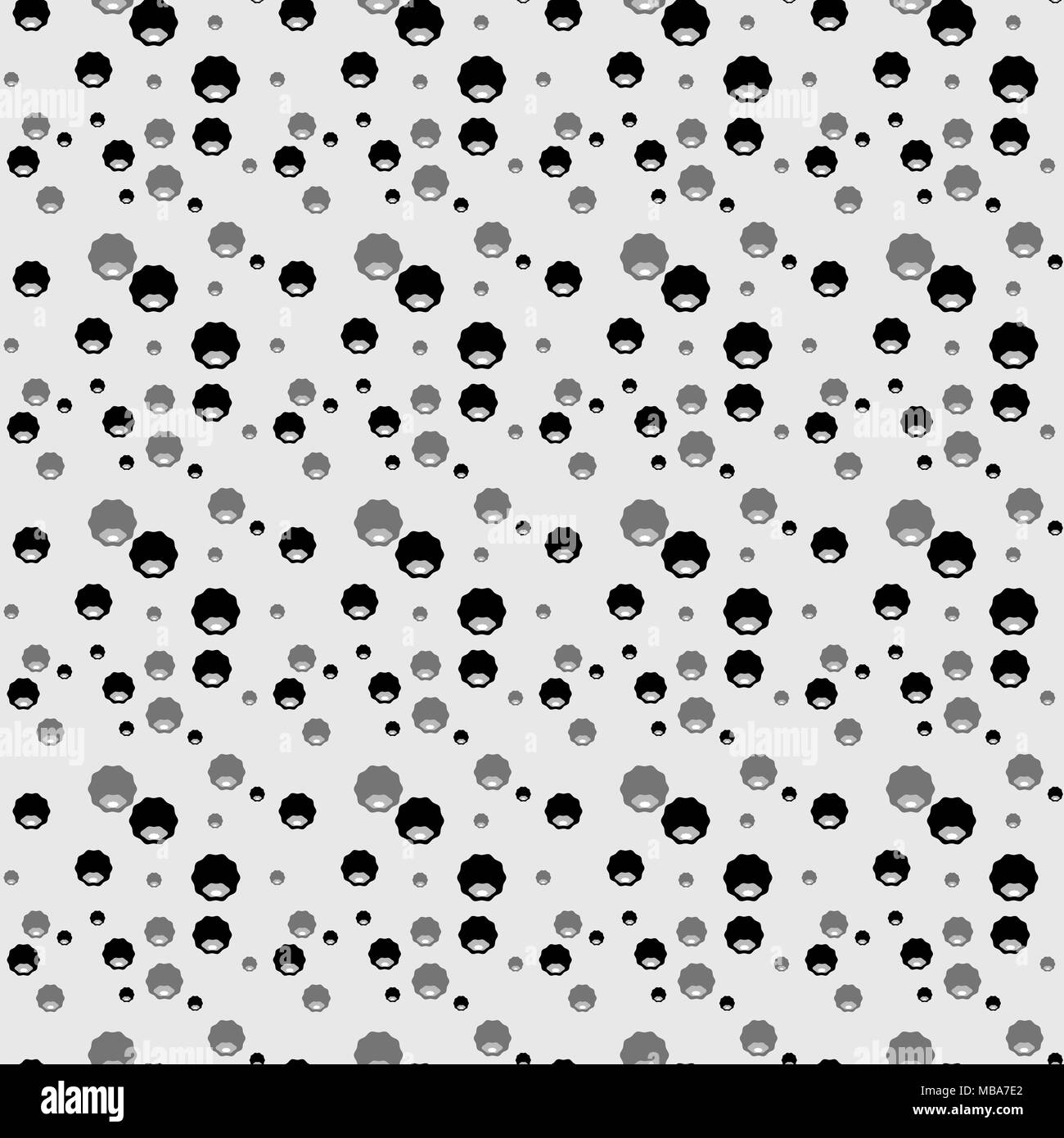Black and white seamless polka dot pattern vector Stock Vector Image ...