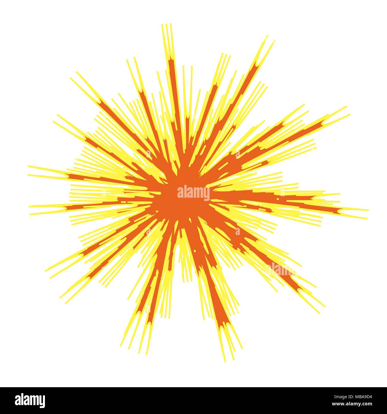 Explode Flash, Cartoon Explosion, Star Burst Icon Stock Vector Image ...