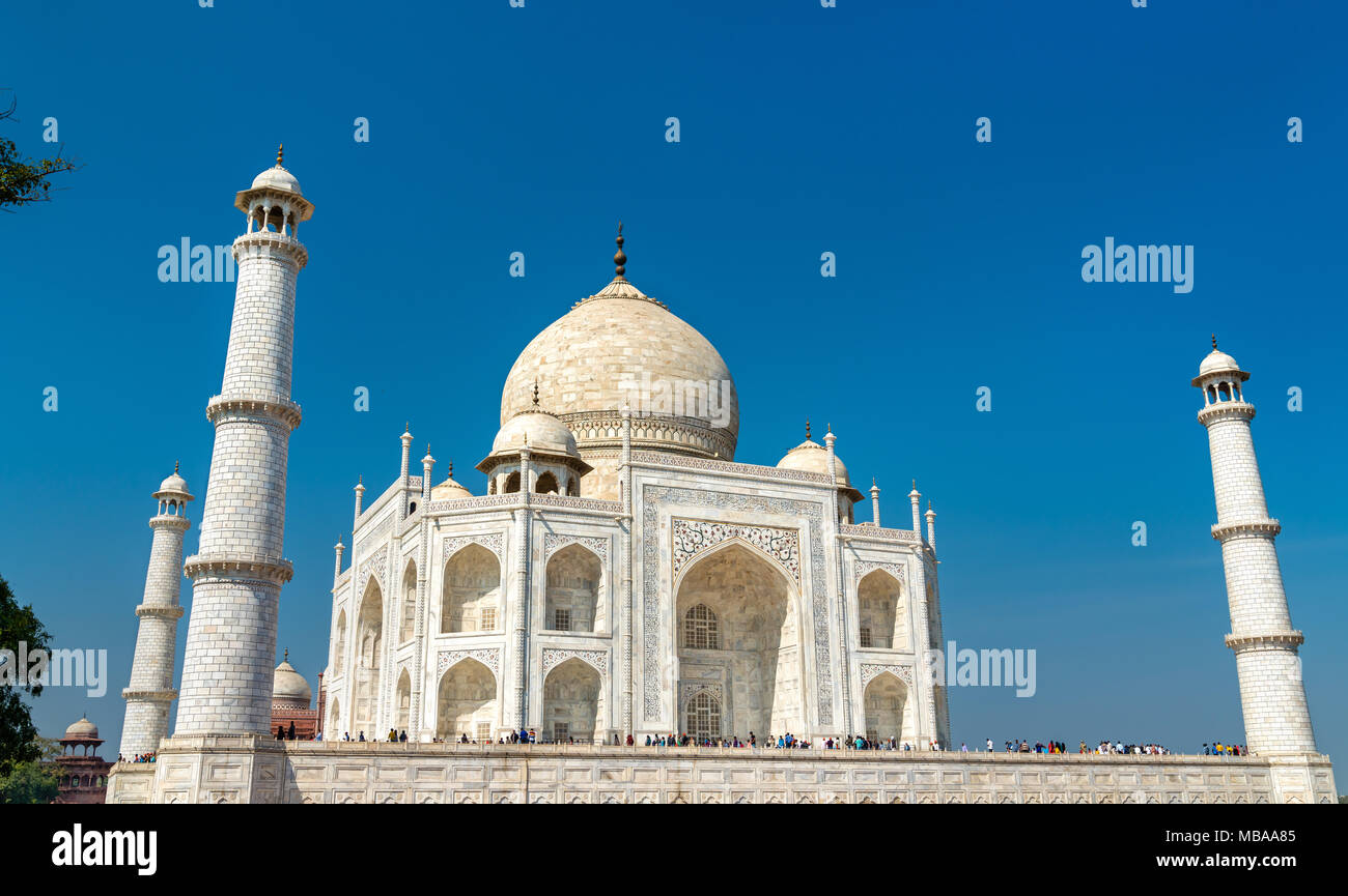 The Taj Mahal, the most famous monument of India. Agra Uttar Pradesh