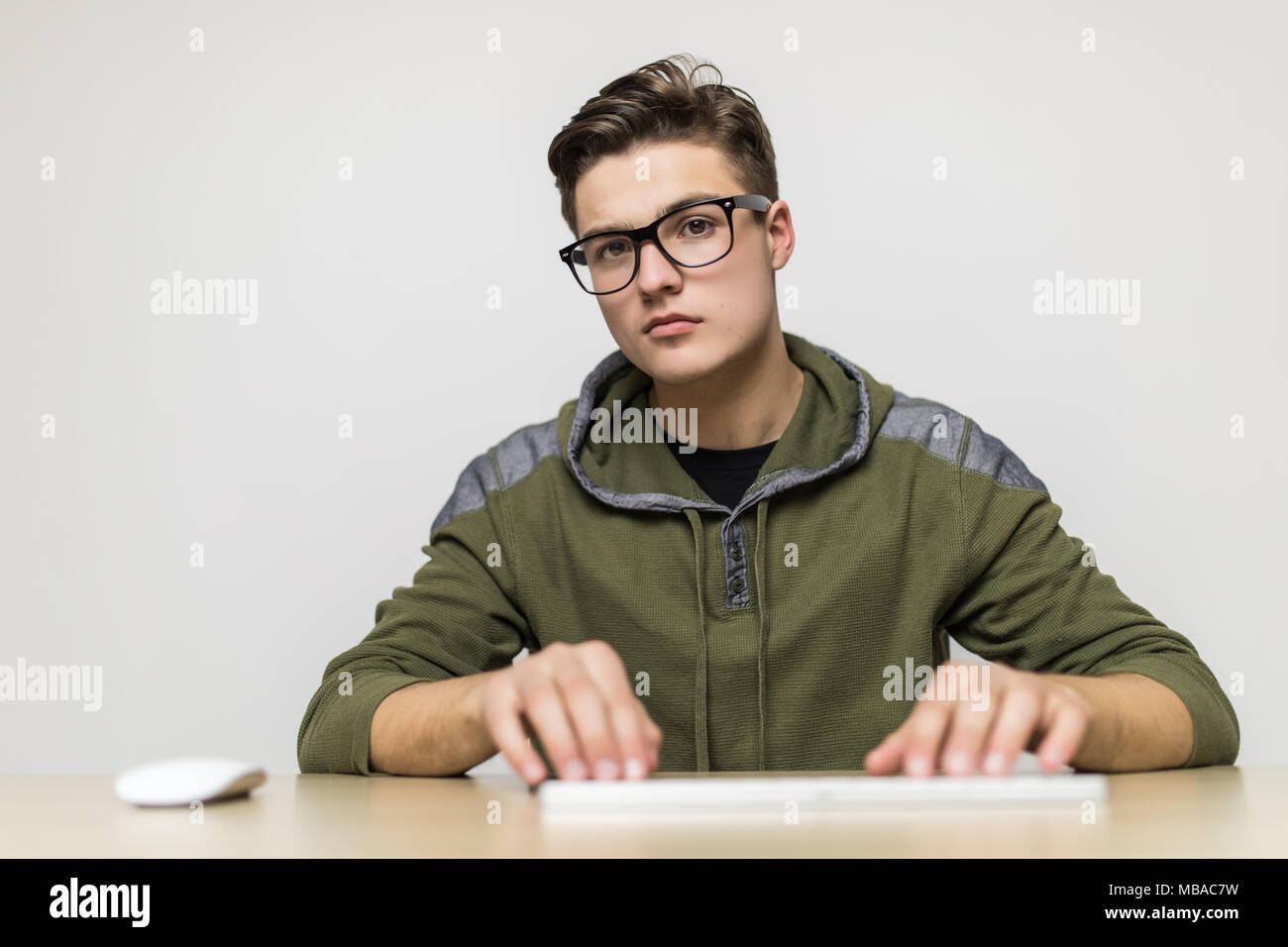 Close up shot worker typing hi-res stock photography and images - Alamy