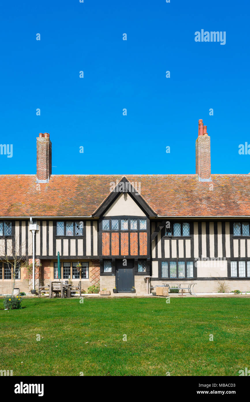 Thorpeness half timbered buildings hires stock photography and images