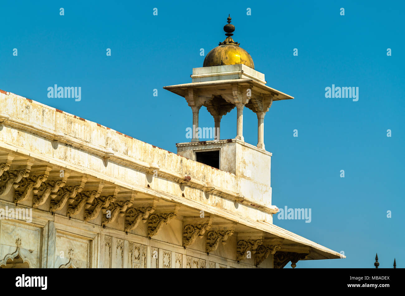 Roshan Ara Pavilion at Agra Fort. Uttar Pradesh, India Stock Photo