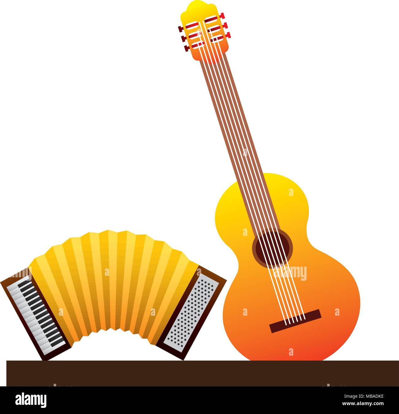 guitar and accordion icon Stock Vector Image & Art Alamy
