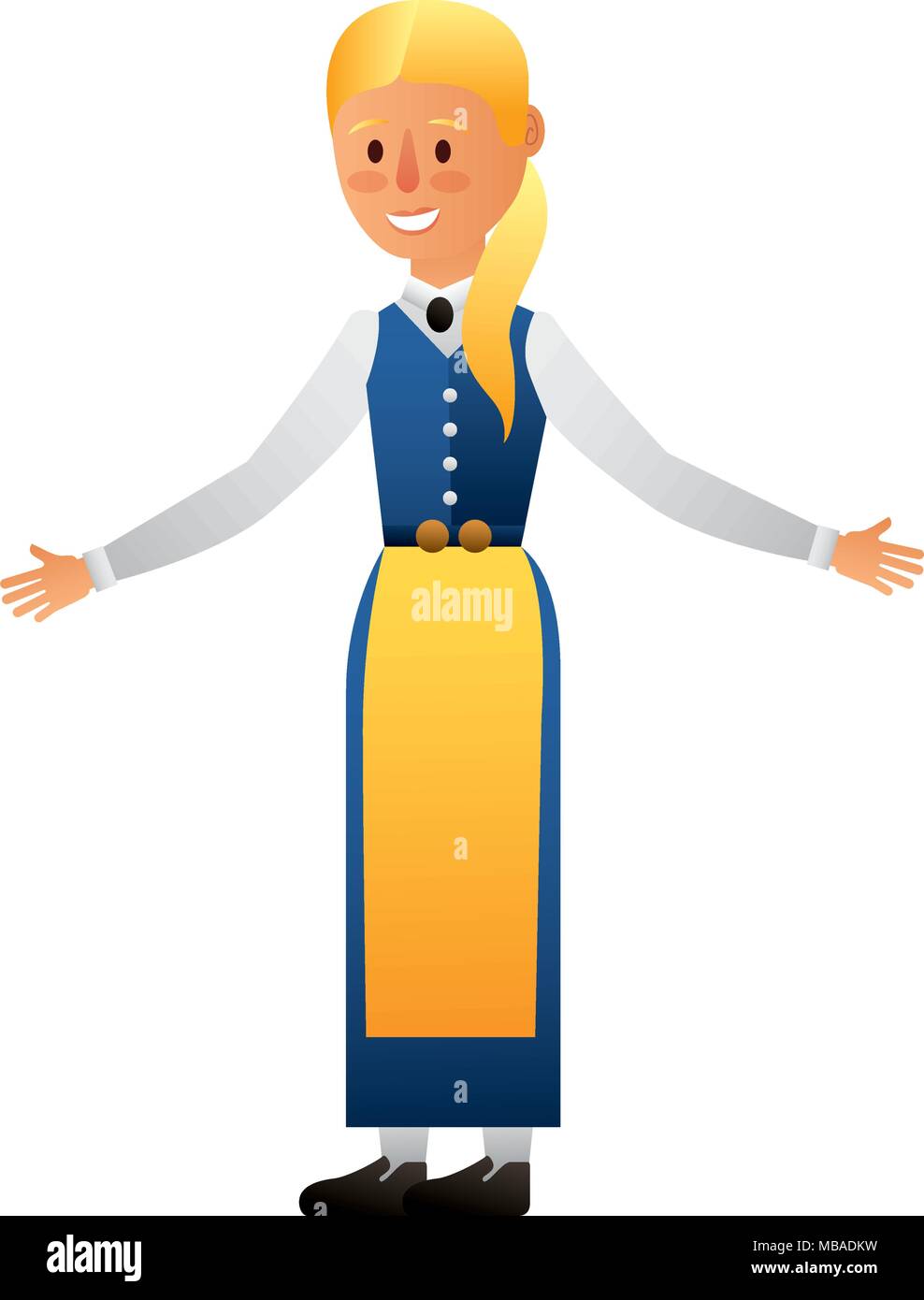 Swedish woman character icon Stock Vector Image & Art - Alamy