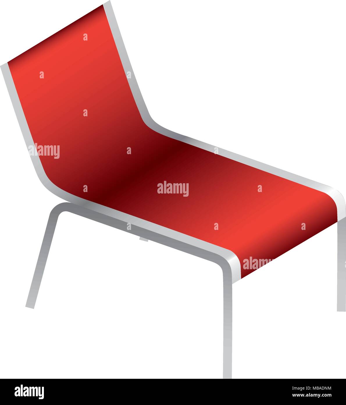 beach chair isolated icon Stock Vector Image & Art - Alamy