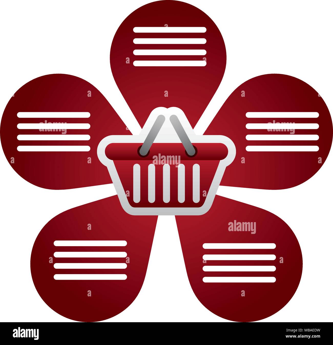 shopping basket with infographics Stock Vector Image & Art - Alamy