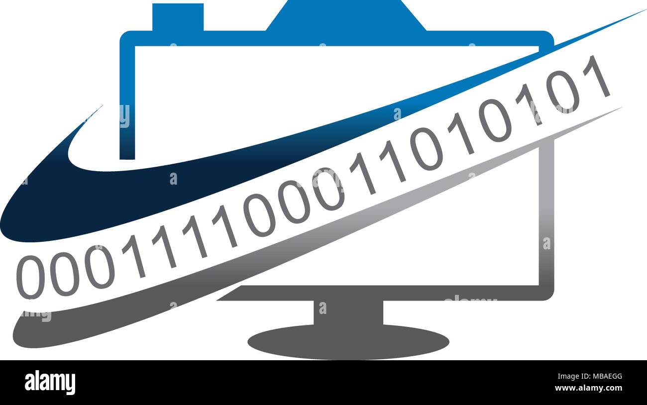 Computer Camera Program Code Stock Vector