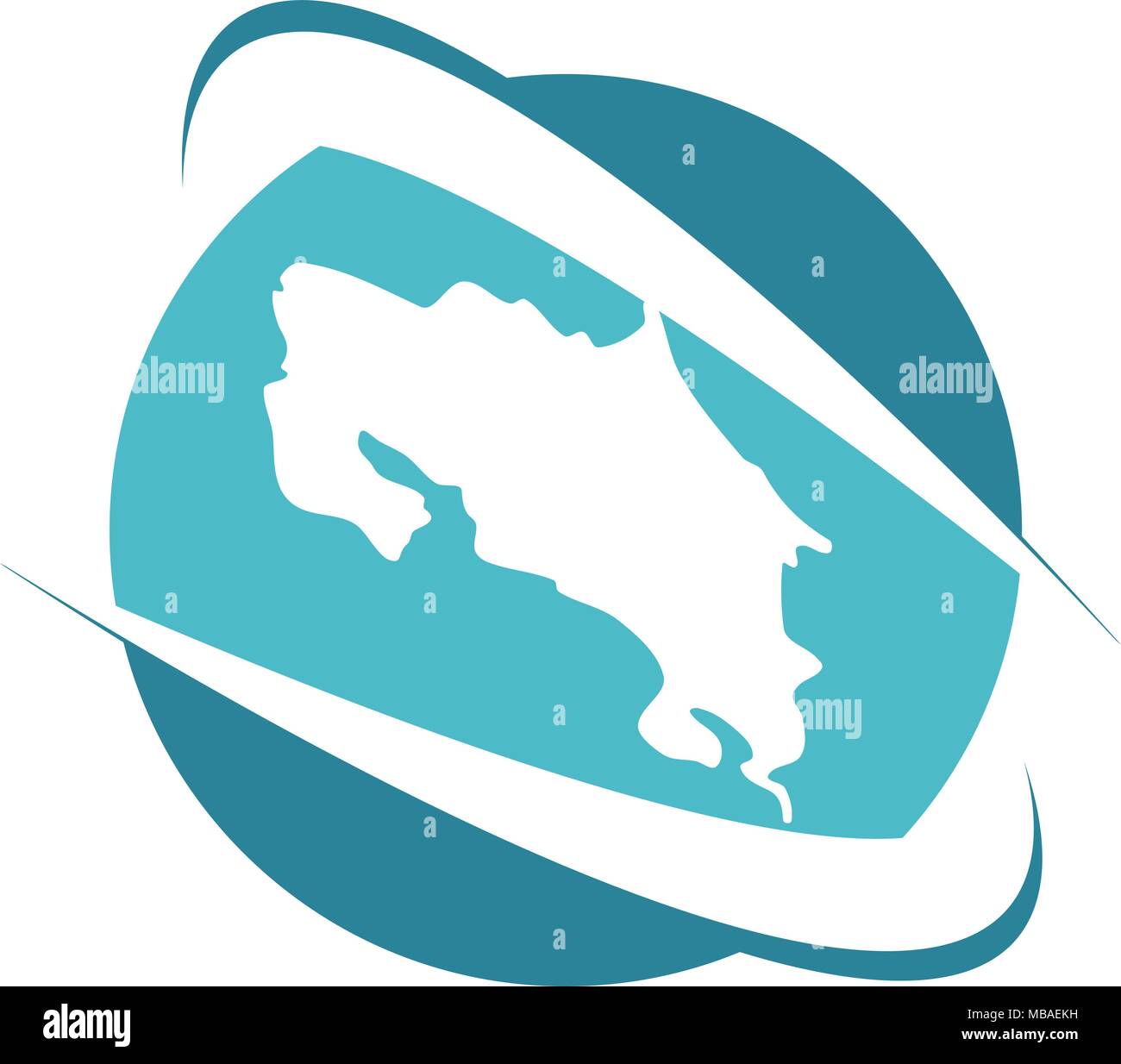 Costarica Traveling Logo Design Template Vector Stock Vector