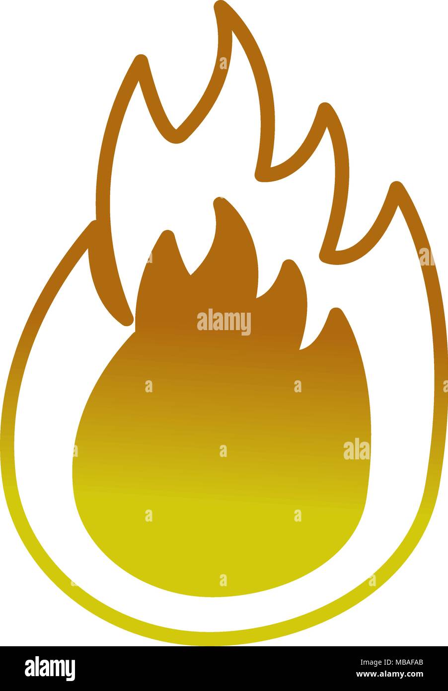 fire flame isolated icon Stock Vector Image & Art - Alamy