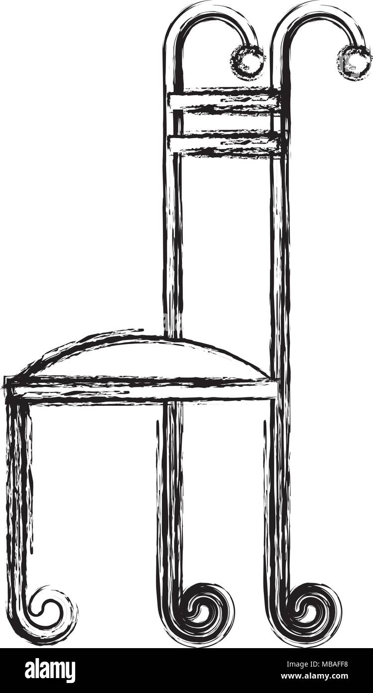 wrought iron chair icon Stock Vector Image & Art - Alamy