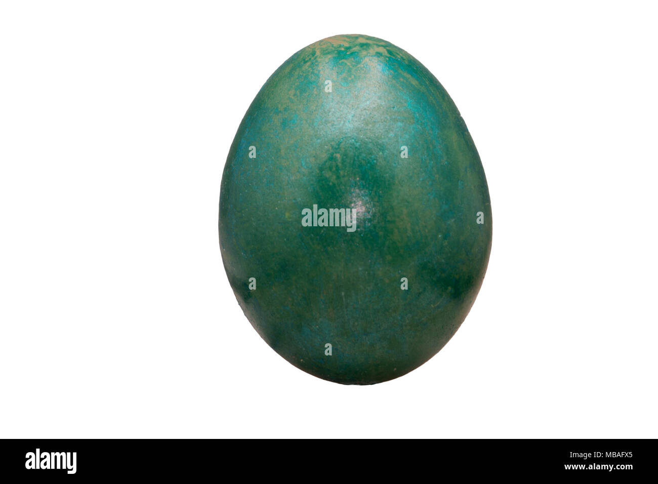 Colored easter eggs isolated on white background Stock Photo