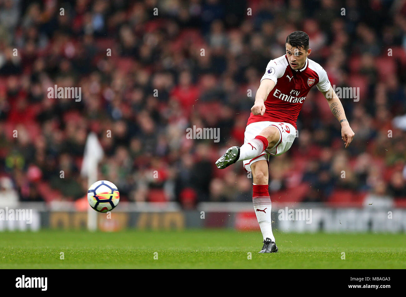 Arsenal's Granit Xhaka Stock Photo
