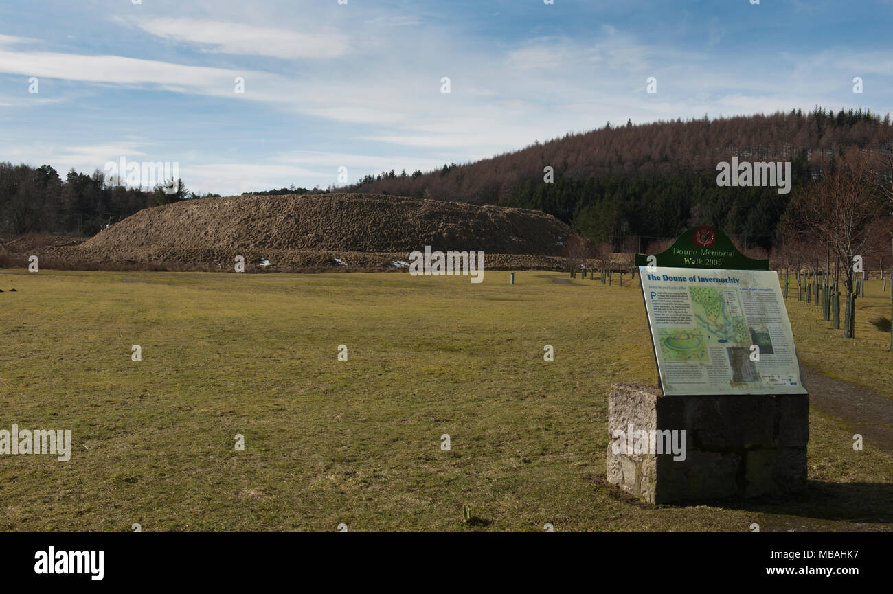 The Doune of Invernochty, Aberdeenshire, Scotland, UK Stock Photo - Alamy