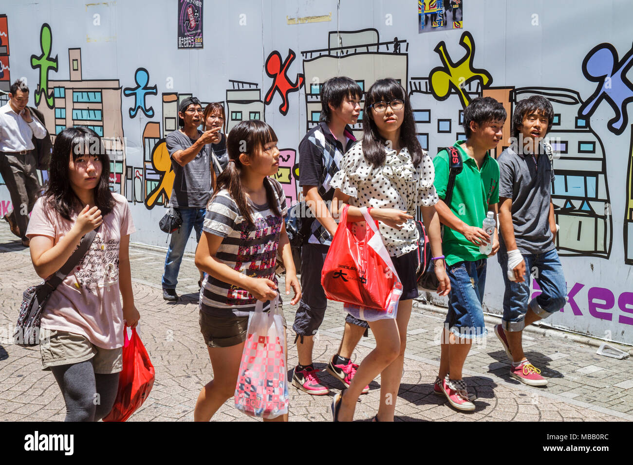 Tokyo Japan,Asia,Orient,Harajuku,Takeshita Dori,Street,shopping shopper shoppers shop shops market markets marketplace buying selling,retail store sto Stock Photo