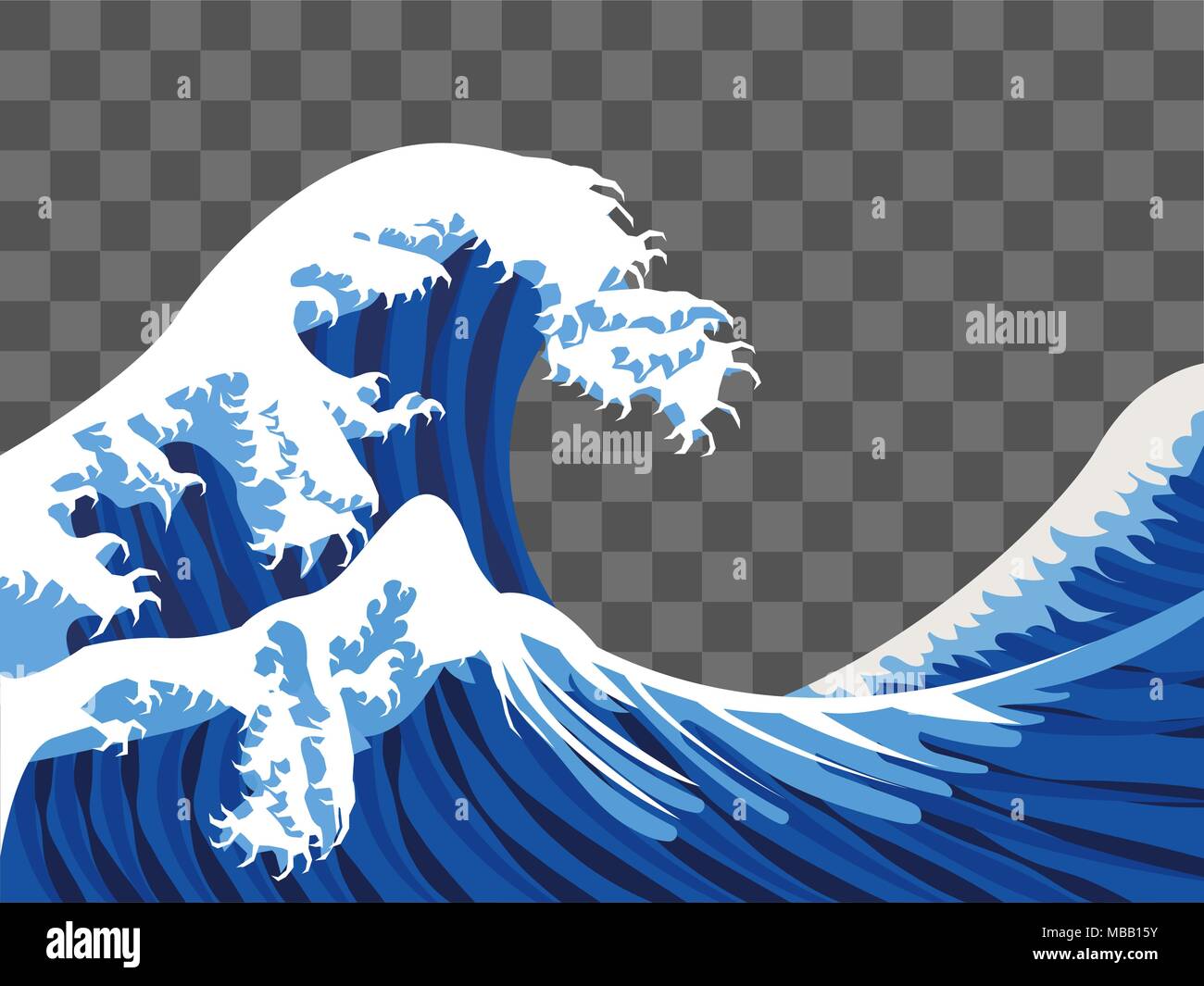 sea wave japan paint style vector Stock Vector Image & Art Alamy